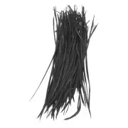 100 Pcs 5-7" Feathers Long Artificial Goose Feather Hat Trimming Black