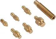 Heat Soldering Iron Tips Set, Heat Set Insert Tips For Sizes M2 M2.5 M3 M4 M5 M6 1/4 Inch M8, Soldering Iron Tips For 3D Printer Accorries, Universal 936 Soldering Iron Head Heat Set Insert Tip