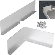 2 Pcs Gutter Valley Splash Guards,Rain Gutter Valley Roofing Gutter Guards