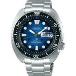 【SEIKO精工】PROSPEX 愛海洋 魟魚 SRPE39J1 陶瓷圈潛水錶 機械錶 45MM 藍/銀 台南時代