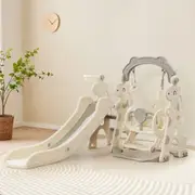 Bopeep Kid Slide Swing Set Basketball Hoop Indoor Outdoor Playground Activity Centre