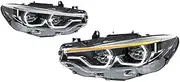 Car Headlights Compatible For BMW 4 Series M4 F32 Headlights F80 2013-2019 Upgraded LED Headlamps Dynamic Turn Signal Lamp DRL Car Assembly(2013-2015 9 pins)