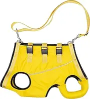 Dog Lift Harness Full Body Support & Recovery Sling Dog Lifter Vest Harness for Old, Joint Injuries, Arthritis, Disabled Dogs Walk (Small, Yellow)