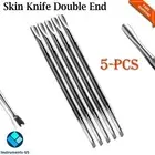 Cuticle Pusher Trimmer Cutter Remover Pedicure Manicure Nail Art Tool Dual Sides