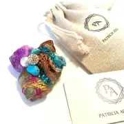 Paperweight Granite Marble Stone Handmade One of a Kind Patricia Adelson