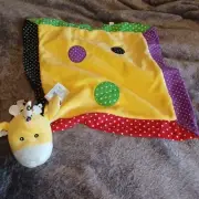 Baby Ganz Lookie Loos Giraffe Lovey Security Blankie Yellow Mini Blanket