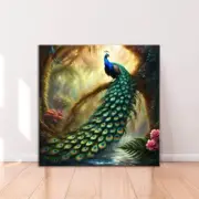 Bright Peacock Feathers Limited Edition High Quality Home Decor Australian Made