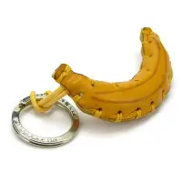 在飛比找誠品線上優惠-義大利 La Cuoieria 手工鑰匙圈/ 香蕉/ 黃