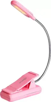 Rechargeable Book Light for Reading in Bed Kids, 7 LED Reading Light with 9-Leve