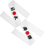 [HANABASS] Japanese Headband Chef Accessory Decorative Karate Headband Sports Headband Wide Headband for Women and Men