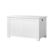 Kids Toy Box & Blanket Chest - White