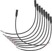 Tofficu 10Pcs Female Plug to Bare Wire Audio Cable Durable Mono Plug Jack Connector for Headphones Earphones Microphones and Media Players for Cable Repair
