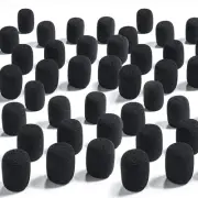 Weewooday 50 Pieces Mini Foam Microphone Windscreen Headset Mic Covers Foam Prot