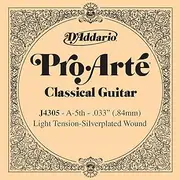D'Addario J4305 Pro-Arte Nylon Classical Guitar Single String, Light Tension, Fifth String