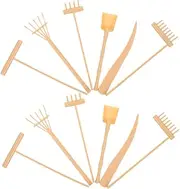 DOITOOL 2Set Sandbox Rake Tools for Zen Garden Compact Accessories for Sand Table Miniature Rake Kit for Decorative Sand Art for Desk Use
