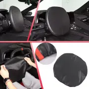 PU Leather Interior Steering Wheel Sunproof Cover Trim For Corvette C8 2020-2025