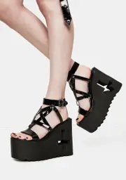 [Current Mood] Evil Awaits Pentagram Platform Sandals