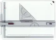 rOtring Rapid Drawing Board | A3 Size Drawing Table | Multifunction with Adjustable Ruler/Guidelines, Protractor and More