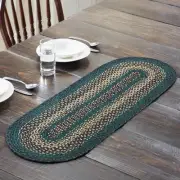 Country 13"x36" Table Runner Green Pine Grove Kitchen Table Decor VHC Brands
