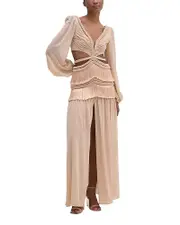 PatBO Rope Trim Fringe Trim Dress