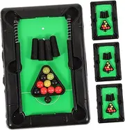 CIYODO Mini Pool Table Set 4pcs Boys and Girls Educational Billiards Game Interactive Toy Made of Sturdy for Parties Random Color