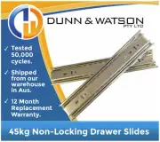 500mm 45kg Drawer Slides / Fridge Runners - Trailers, Caravan, Kitchen, Toolbox