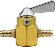 Aluminum Alloy Carb Motorcycle Carburetor Universal 6mm Fuel Tank Switch Valve On-Off Petrol Motor For Scooter ATV Dirt Pit Bike Carburettor Kit(Gold)