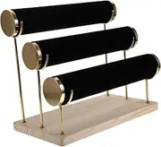 [RYEPOLNIX] Bracelet Watch Holder Desktop Bangle Stand Showcase Bangle Organizer Jewelry Rack Household Watch Rack/205/232(Black_28.00X24.80X16.00CM)
