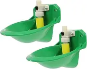 Generic 2pcs Sheep Drinking Bowl Automatic Waterer Bowl Cat Water Fountain Lamb Automatic Drinking Tool Garden Nozzle Automatic Water Bowl Sheep Raising Drinking Bowl Breed Pig Pet Plastic