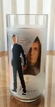2008 Paramount Pictures Star Trek Glass NIB Spock Leonard Nimoy Barware Promo