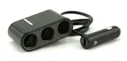 3 Way Cigarette Socket Splitter with 2 x USB Ports