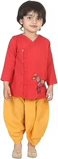 [BownBee] Boys Horse embroidery front open dhoti kurta