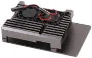 CYNTECH - Active Heatsink Case for Raspberry Pi 4, Gunmetal