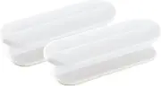 ShysTech 4 Pack Self-Adhesive Pull Handles, Handle Helper for Kitchen Cabinet Knobs, Drawer, Window Sliding Closet, White