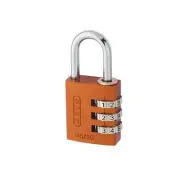 ABUS Mechanical 145/30 30mm Aluminium Combination Padlock Orange 46579 ABU14530