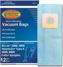 Envirocare Replacement Micro Filtration Vacuum Cleaner Bags Pack of 12, Blue
