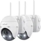 2x ieGeek Security Camera 2K Wi-Fi PTZ Outdoor Wireless Waterproof Night Vision