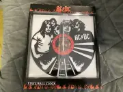 AC DC VINYL RECORDS WALL CLOCK