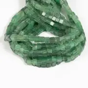 Jade Green Gemstone Beads 6mm Cube Shape Box Shape Beads, Green Jade GemStone