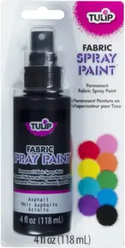 Tulip Fabric Spray Paint 118Ml, Asphalt