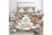 MERRY XMAS CHRISTMAS XMAS Design Quilt Duvet Doona Cover Set