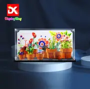 Display King - Display case with screw for Lego Tiny Plants 10329 (NEW)