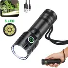 Zacro High Lumens Super Bright Powerful Handheld Rechargeable Flashlight - Black