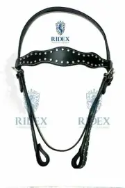 Premium Leather Western Headstall & Breast Plate Set All Size.