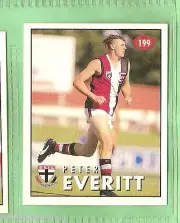 1996 AFL SELECT STICKER #199 PETER EVERITT, ST KILDA SAINTS