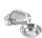 Stainless Steel Tea Strainer,Extra Fine Mesh Strainer | Large Capacity Handles Tea Infuser for Teapots Mugs to Steep Loose Leaves and Coffee