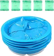 5pcs Vomit Bags, Portable Emesis Bags, Travel Round Mouth Sickness Bag, Leak-Proof Barf Bags, For Motion Sickness, Morning Sickness, Physical Discomfort, Long Journey