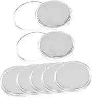 ARTIBETTER 10Pcs Engravable Blank Coins with Threaded Edges and Storage Case for DIY Jewelry Making and Crafts for Personalization and Collectible Projects