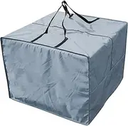 Furniture Seat Cushion Storage Bag, Oxford Garden Furniture Seat Cushions Storage Bag, Waterproof Outdoor Cushion Storage Pouch, Square Furniture Cushion Storage Bag for Patio