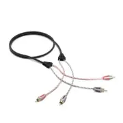 DS18 Dual Twist RCA Audio Cable - 3 Ft Long - Level 1 100% OFC
